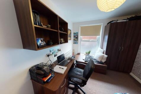 A well-organized and bright study space featuri...