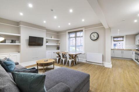 Bright, modern open-plan living and dining area...