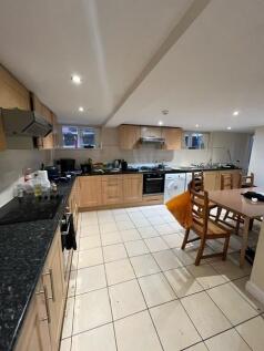 Spacious, modern kitchen with plenty of counter...