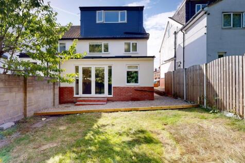 A clear view of the front exterior of a modern ...