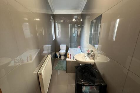 A modern and well-maintained bathroom with a sp...