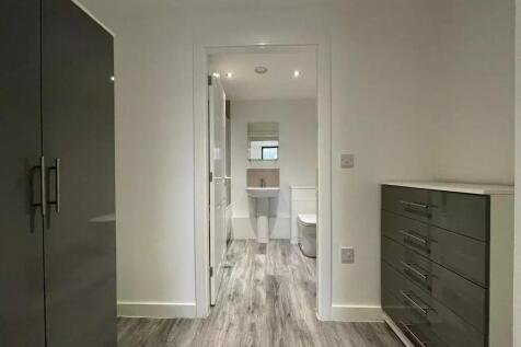 A modern bathroom featuring a clean and sleek d...