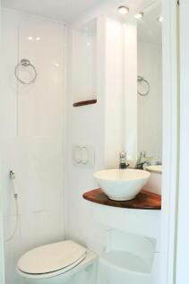 A modern and well-maintained bathroom featuring...