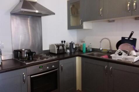 A modern kitchen with ample counter space and e...