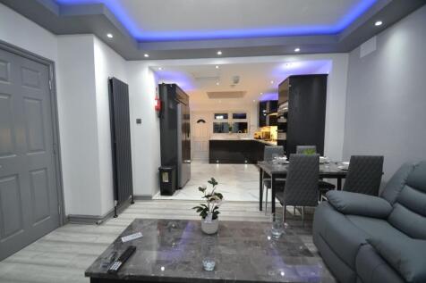 Sleek open-plan living space with a comfortable...