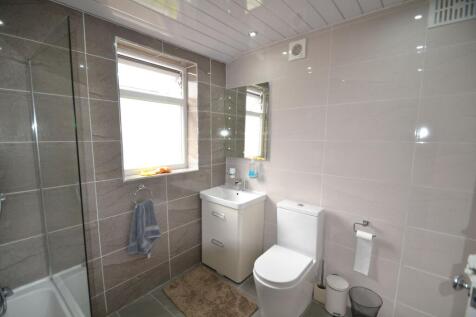 Modern bathroom with a clean, bright appearance...