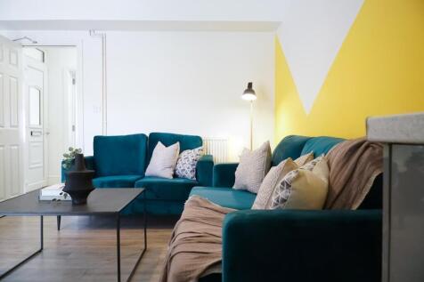 A stylish and inviting large modern living room...