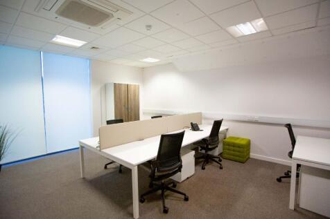 Office blinds closed