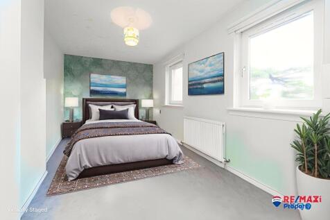 Primary Bedroom Staged