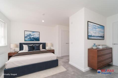 Virtually Staged Primary Bedroom