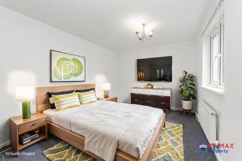Virtually Staged Bedroom