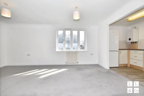 Open plan living area with kitchen