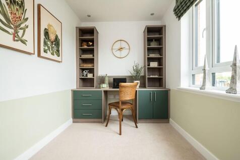 There&#39;s a dedicated home office at the front of the home