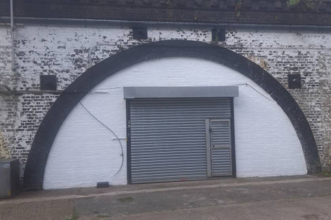 The front of an arch.