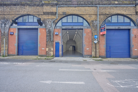 The front of an arch.