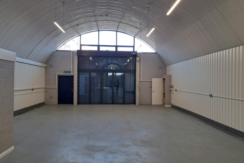 An empty arch with lining
