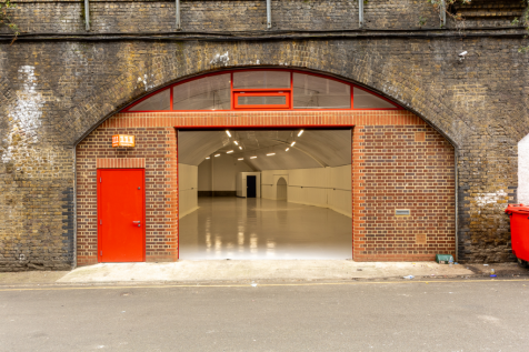 The front of an arch.