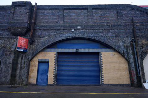 The front of an arch.