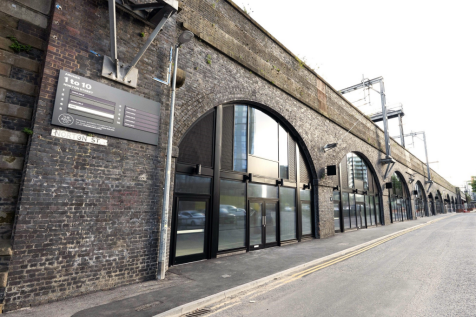 The front of an arch.