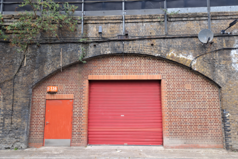 The front of an arch.