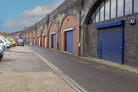 The front of an arch.