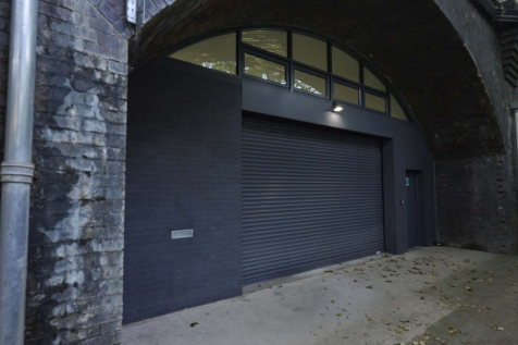 The front of an arch.