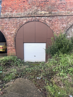 The front of an arch.