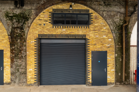 The front of an arch.