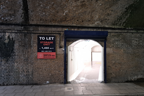 The front of an arch.