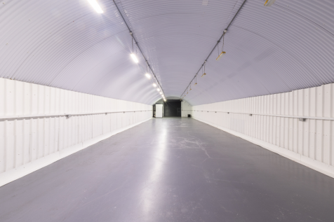 The front of an arch.