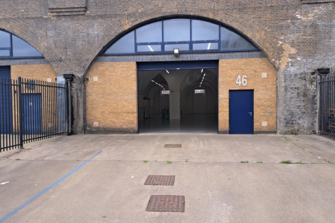 The front of an arch.