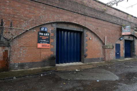 The front of an arch.