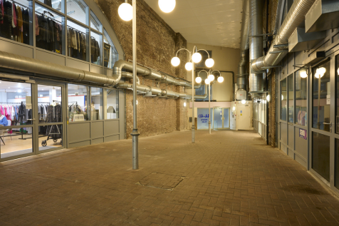 The front of an arch.