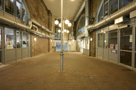 The front of an arch.