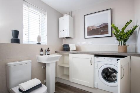 The handy guest cloakroom, utility combined keeps the living space looking tidy