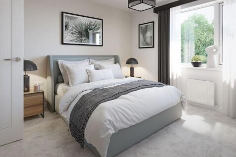 The main bedroom is light and an ideal space to relax in
