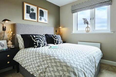 The second double bedroom is perfect for guests