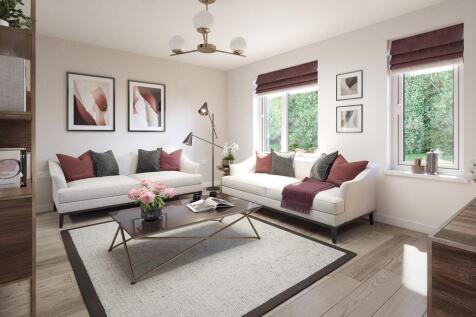 Open plan lounge with plenty of space for two sofas