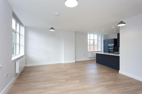 Open plan kitchen dining living area