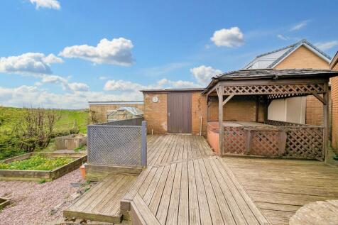 Large decking with rural views