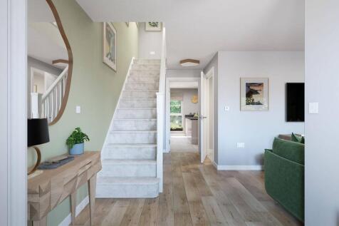 Open the front door to a spacious open plan layout