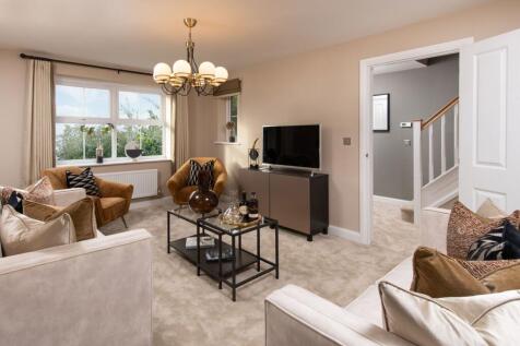 Internal image of the Halton lounge with view into hallway