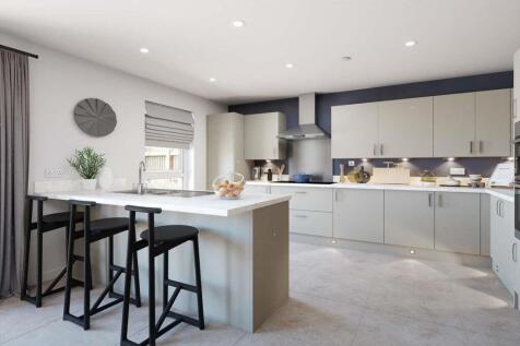 The kitchen features ample workspace