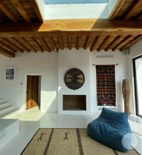 Villa fireplace