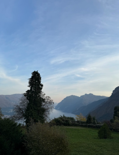 Garden View over lak
