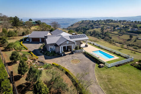 Aerial view of main house