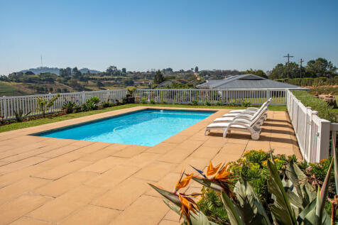 Sparkling pool with breathtaking views