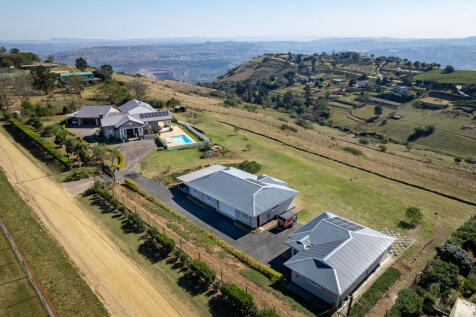 Aerial shot of the whole property with breathtaking views for miles