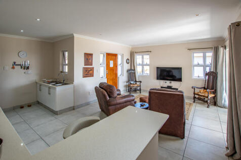 Spacious open plan living area in the cottage