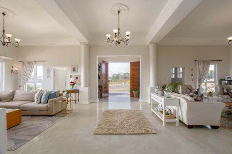 Open plan double volume living space